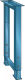 Lista 43.231.010 Werkbankvoet verstelbaar | H700/1050 x B80 x D725 | Blauw