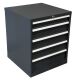 E-Tools | premium line 75751 Werkplaatskast | B717 x D725 x H850 | 5 laden | Antraciet