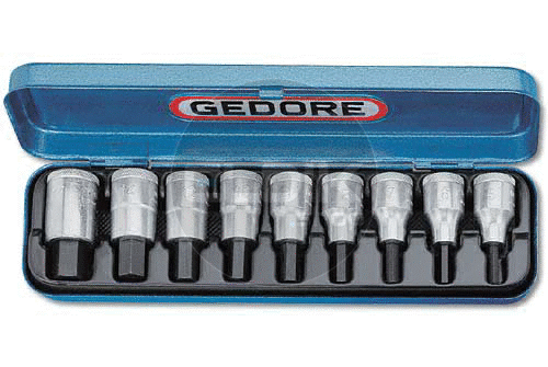 Gedore IN 19 PM 9 Delige Inbus Dopsleutelset 1/2" - 6156250