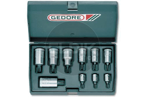 Gedore ITX 19-20-30 T 10 Delige Torx Dopsleutelset 1/4", 3/8" en 1/2" - 6173500