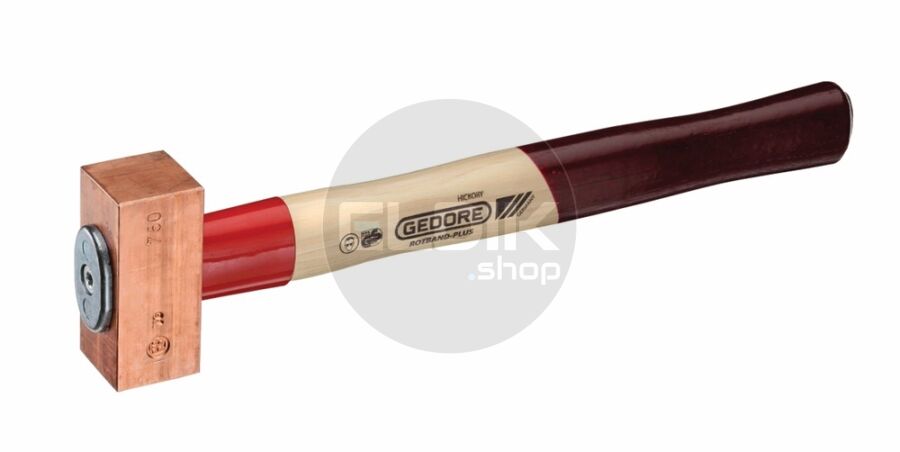 Gedore 622 H-1000 Koperen Hamer – Hickory Steel 1000 g - 8672680