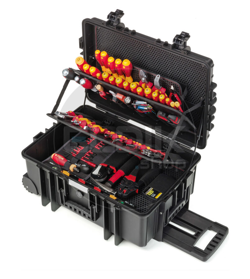 Wiha 9300704 115 Delige Gevulde Gereedschapskoffer - Elektra - 42069