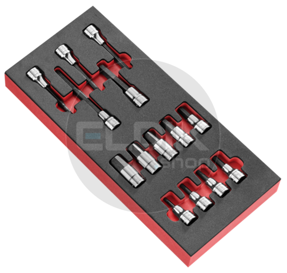 Facom MODM.SHPB Foam Module 14 Delige 1/2” Inbus Dopppen