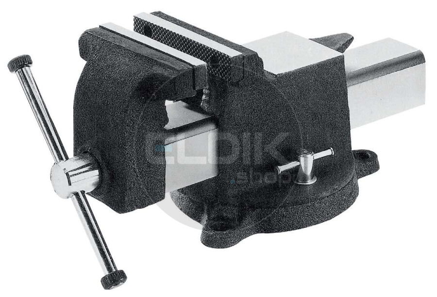 E-Tools Bankschroef 200 mm | met draaiplateau