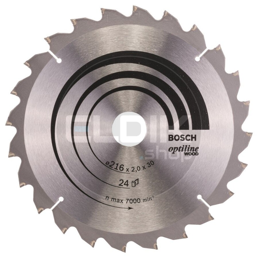 Bosch F00Y145203 Cirkelzaagblad voor Hout | 216 x 30 T24 - 2608640431