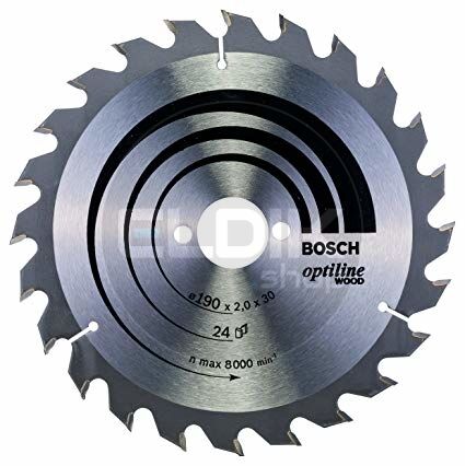 Bosch F00Y145203 Cirkelzaagblad voor Hout | 190 x 30 T24 - 2608641185