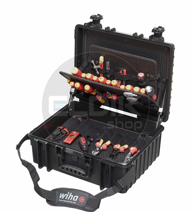 Wiha 40523 Gereedschapset elektricien Competence XL assorti 83-delig incl. koffer - 9300702