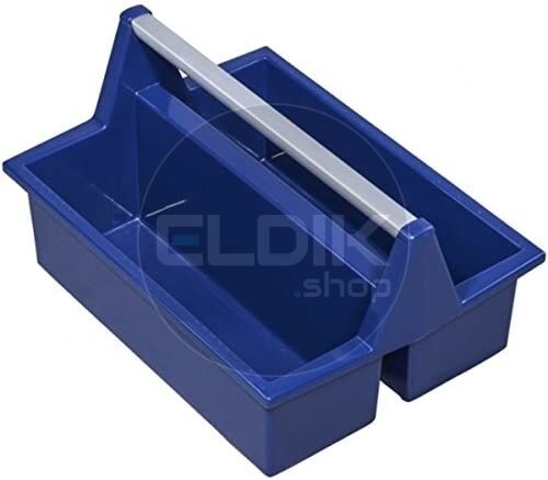 E-Tools 177151 Pluggenbak met aluminium beugel - 395 x 295 x 215 mm - blauw
