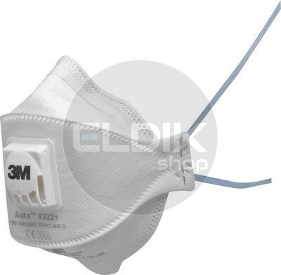3M 9322+ Stofmasker FFP2, met ventiel - 7000088722
