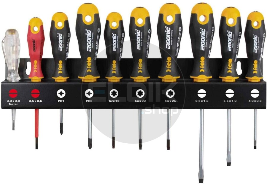 Felo 400 910 13 Schroevendraaierset  Sleuf, Philips en Torx® | 10-delig