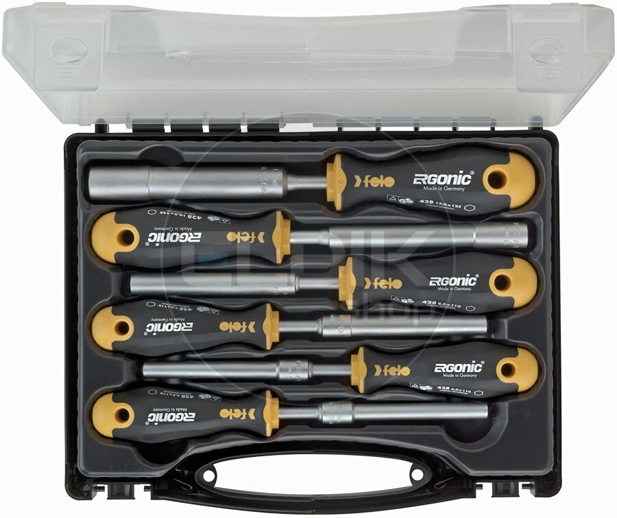 Felo 428 106 36 Schroevendraaierset Sok/Zeskant | 6-delig