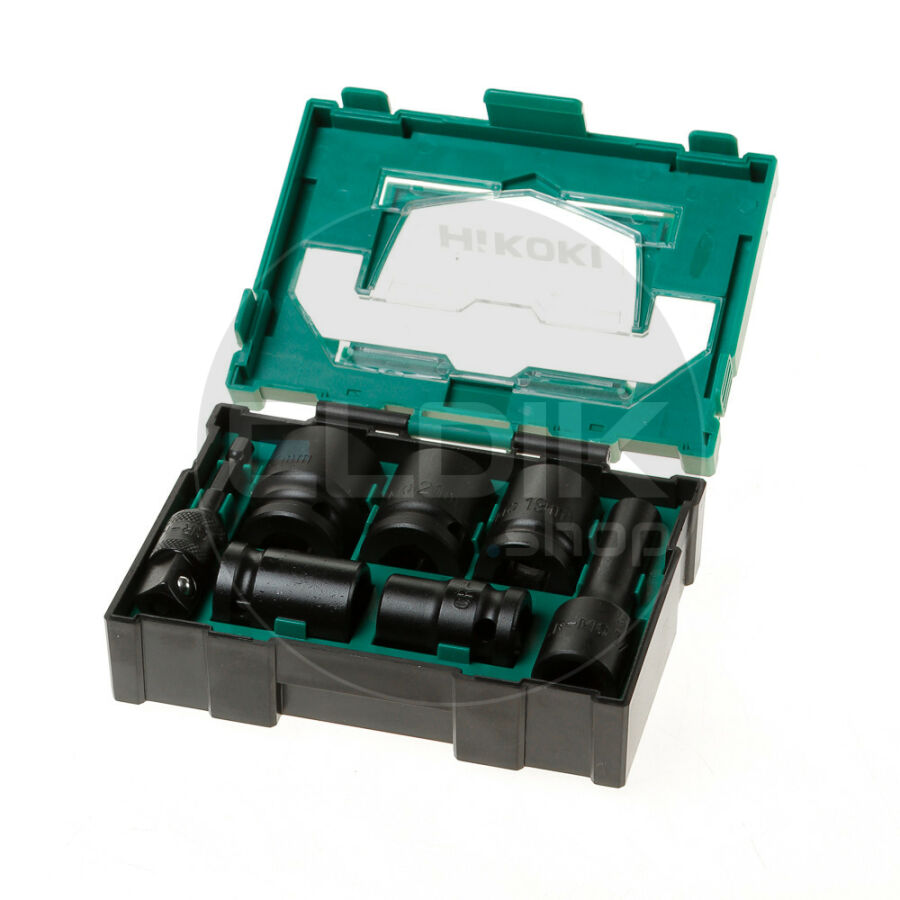 Hikoki 40030025 7 Delige Krachtdoppenset 1/2"