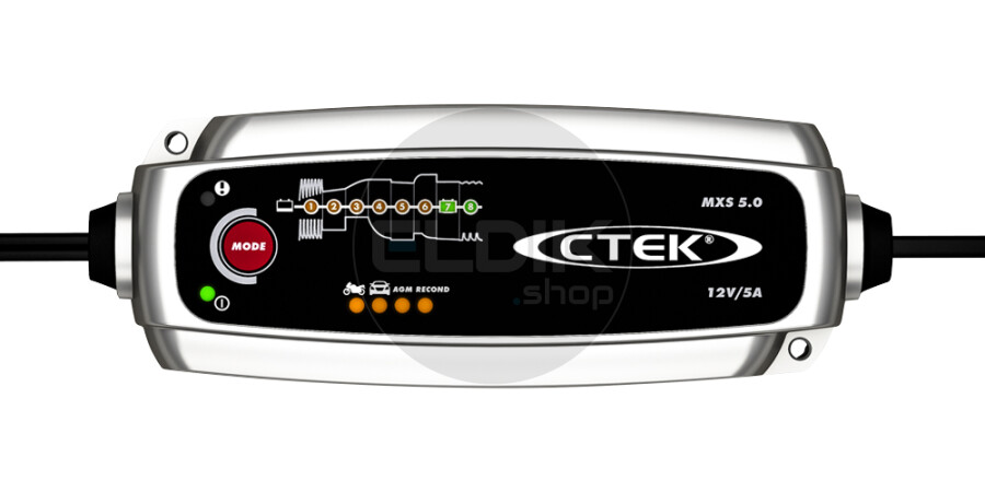 Ctek MXS5.0T Acculader, 12V - 5Ah