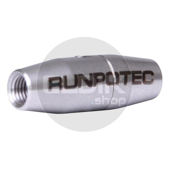 Runpotec 20251 RVS Verbindingstuk draaibaar RTG6 t.b.v.diam. 4,5mm en 6mm Glasvezel Trekveer