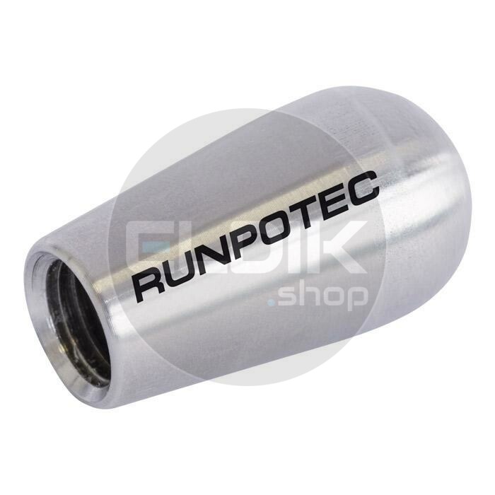 Runpotec 20409 RVS Aanvangsbolkop RTG12 inwendig - RTG6 inwendig diam.20 mm