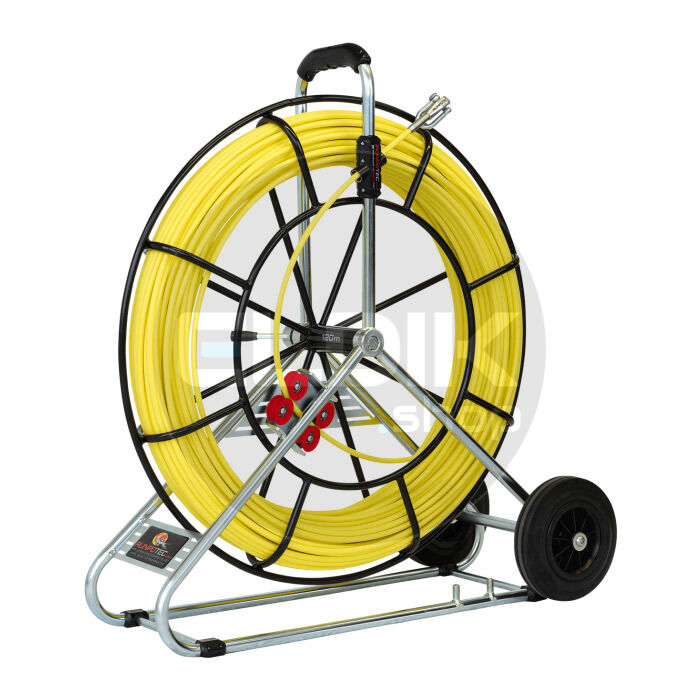 Runpotec 10083 Profi-set Glasvezel Trekveer diam. 9mm RTG12, 60m incl. Haspel