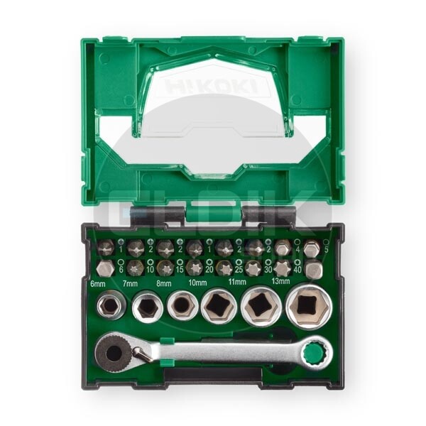 Hikoki 40030020 24 Delige Bit - Doppenset 1/4"