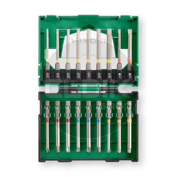 Hikoki 40030022 18-delige 18 mm bitset (BOX II)