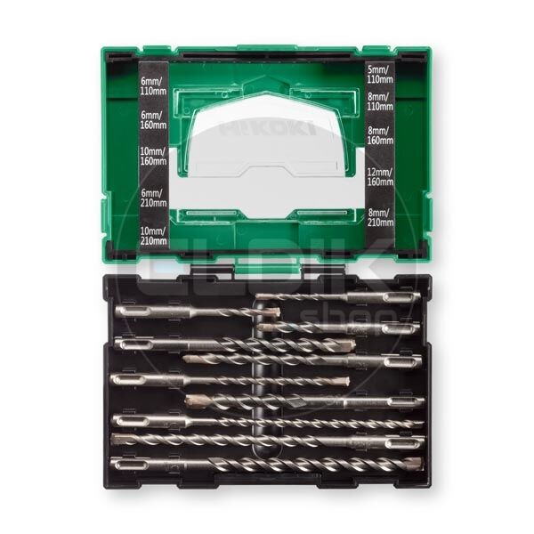 Hikoki 40030030 10-delige SDS-PLUS borenset (BOX III)