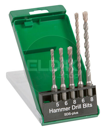 Hikoki 782530 Borenset SDS-plus multipack 5/6/8x110 mm + 6/8x160 mm (5-delig)