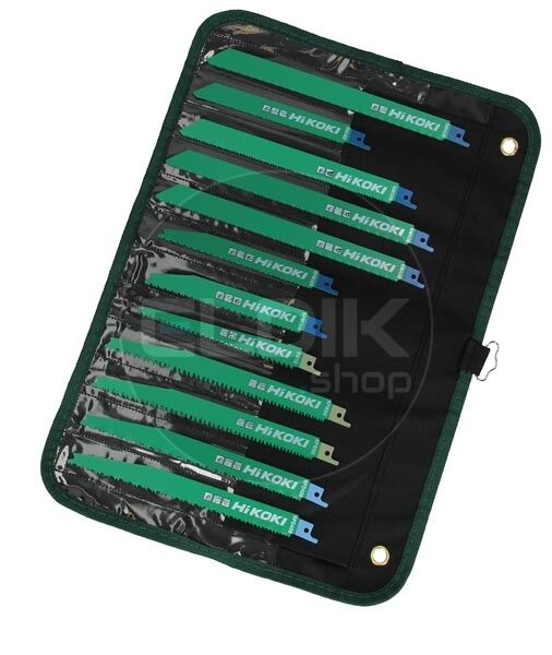 Hikoki 752049 Foedraal 12-stuks assortiment schrobzaagbladen