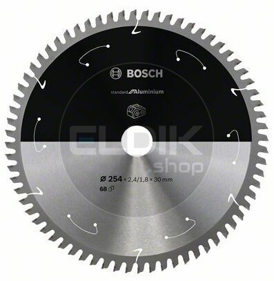 Bosch 2608837780 Cirkelzaagblad voor Aluminium | 254 x 30 T68