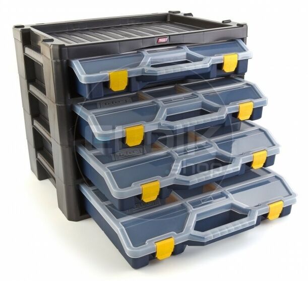Tayg Multibox 2 Assortimentsdoos 4-delig - L447 x B314 x H360 mm - Blauw - 302503