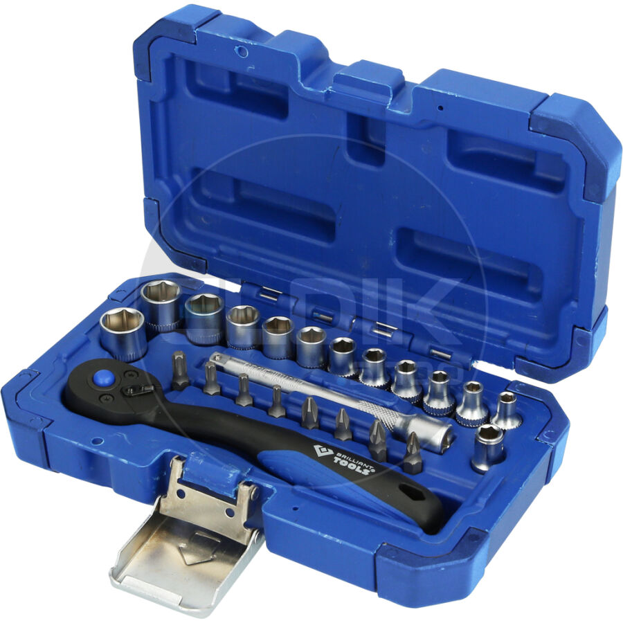 Brilliant Tools BT020023 23 Delige Doppenset 1/4"