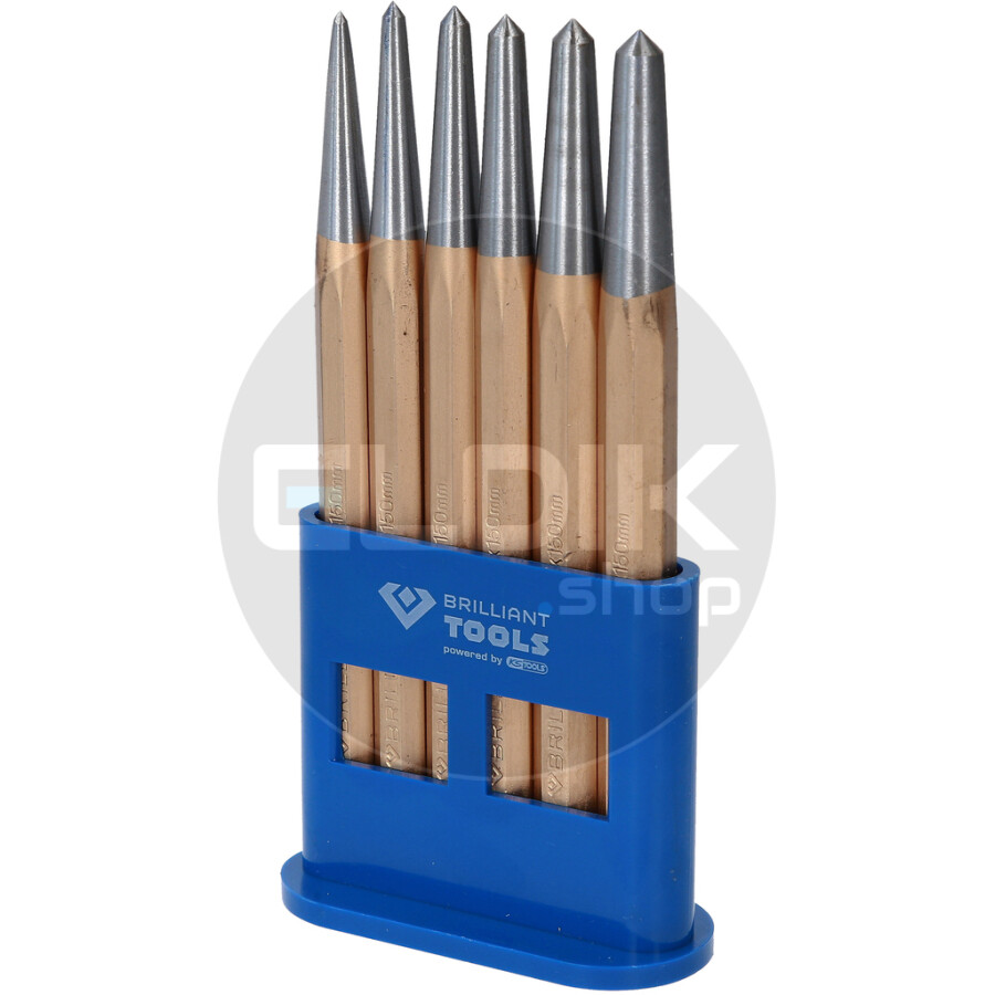 Brilliant Tools BT085080 Centerpuntset, 6-dlg