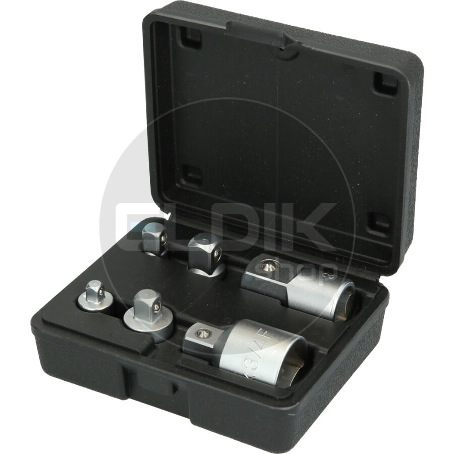 Brilliant Tools BT024006 Adapterset, 6 dlg, 1/4" + 3/8" + 1/2" + 3/4"