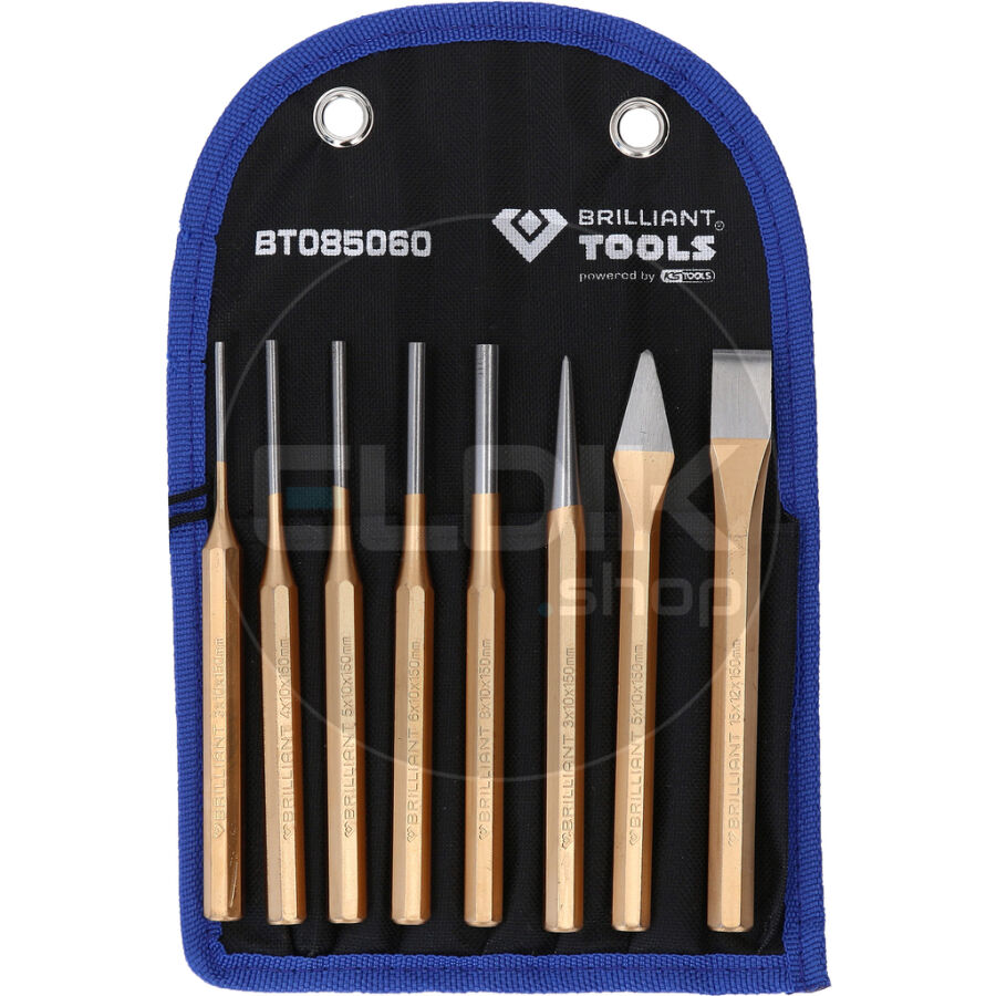 Brilliant Tools BT085060 Beitel- en drevelset, 8 dlg