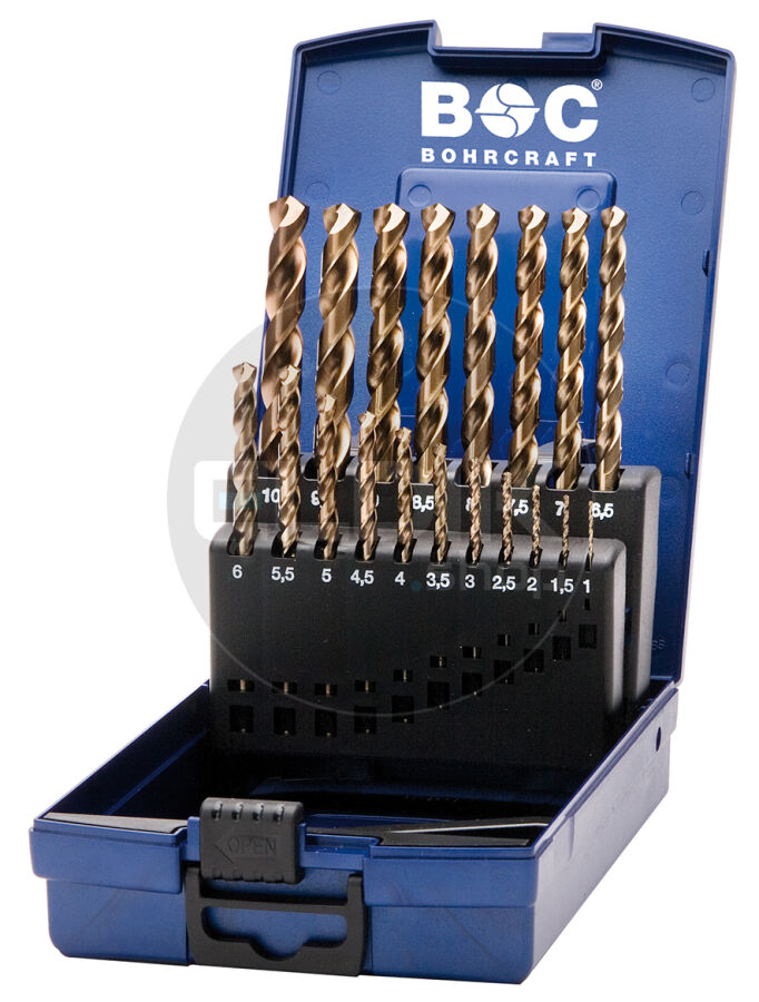 Bohrcraft 11401330019 Cobalt boorset 1,0 - 10,0 x 0,5 | 19-delig
