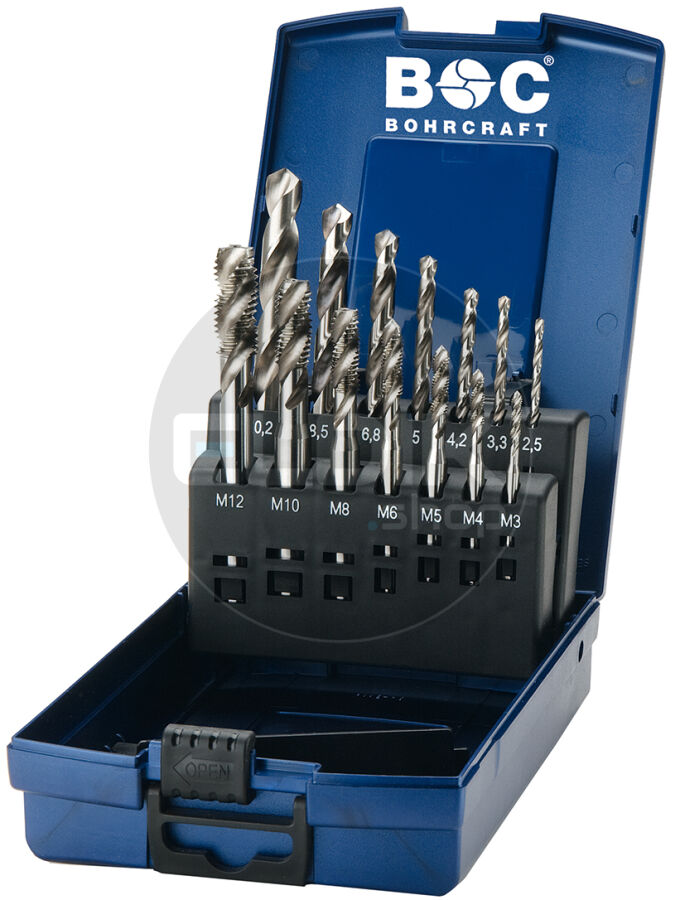 Bohrcraft MGBA14S-K ABS Machinetapset HSS-G M3-M 12 RSP35° 14 dlg - 41501330014