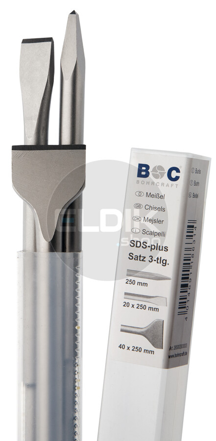 Bohrcraft 26500300003 Beitelset SDS plus 250 mm 3 delig