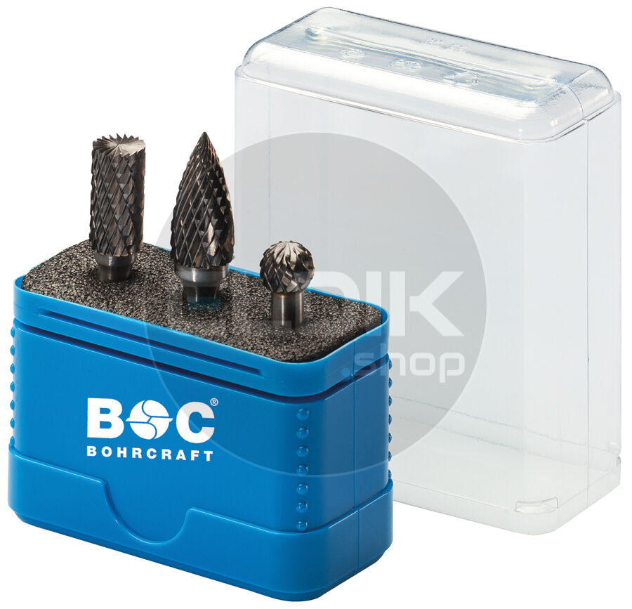 Bohrcraft 59001330003 Stiftfrezenset HM 10 mm 3 delig Z3-X R3