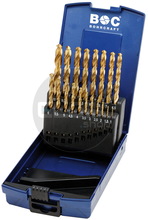 Bohrcraft KT10 Metaalboorset Tin 1,0 - 10,0 x 0,5 | 19-delig - 11301330019