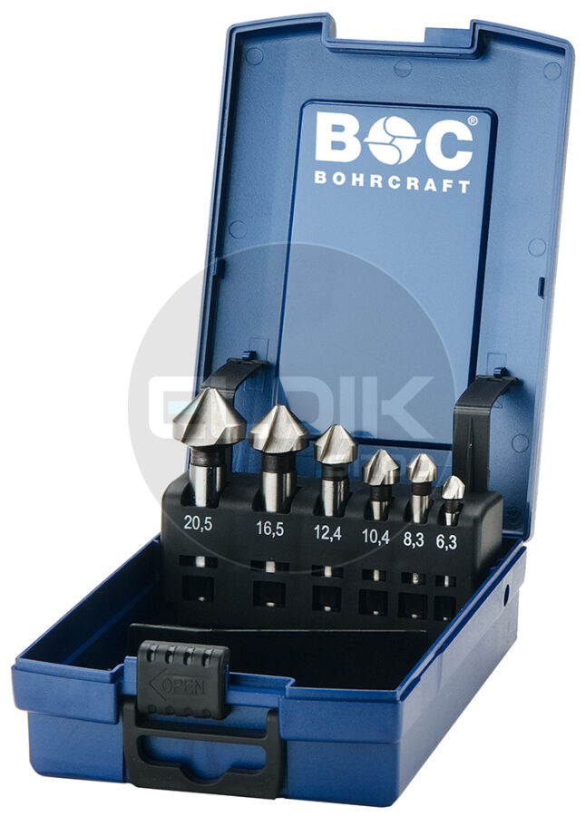 Bohrcraft PM 6 Verzinkboorset 90° 6,3 - 20,5 | 6-delig - 17141330006