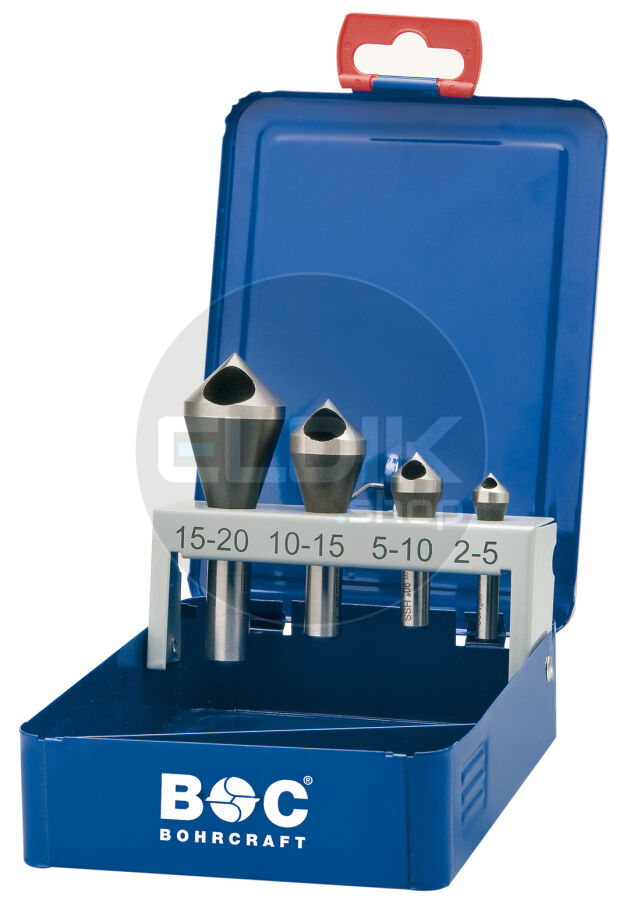 Bohrcraft QS4 Dwarsgatverzinkboorset 2,0 - 20,0 | 4-delig - 17201410004