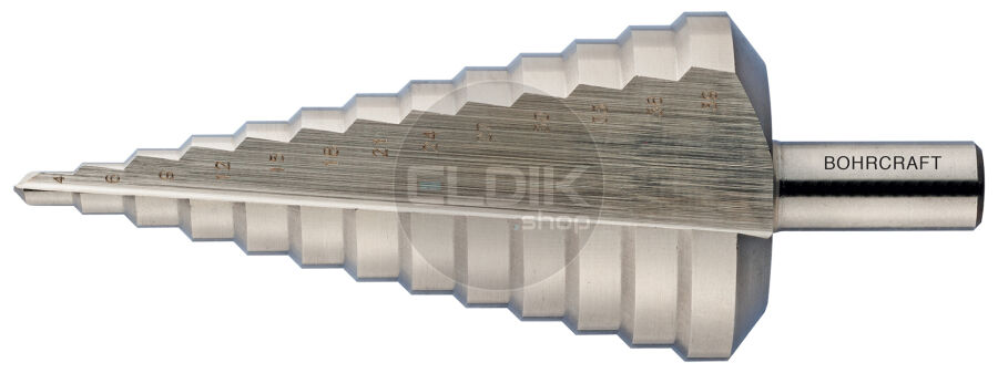 Bohrcraft 17600300011 Trappenboor HSS-G schacht 6mm Diameter 4-12 mm