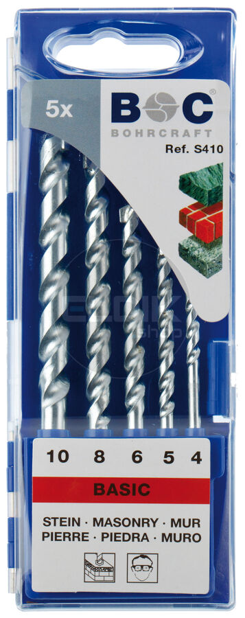 Bohrcraft 21001430005 Steenboorset 4,0 - 10,0 | 5-delig