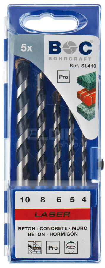 Bohrcraft 22501430005 Betonboorset 4,0 - 10,0 | 5-delig