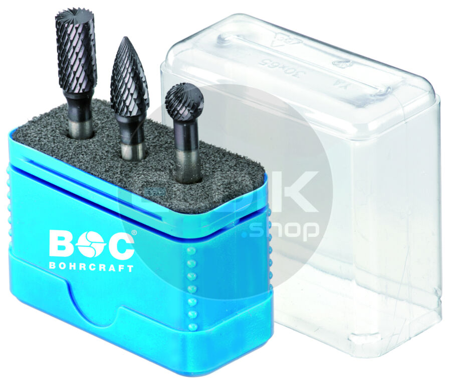 Bohrcraft 59011330003 Stiftfrezenset HM TiALN 10 mm 3 delig Z3-X R3