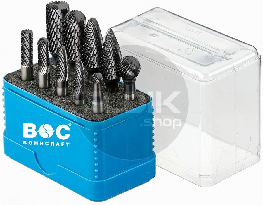 Bohrcraft 59011330011 Stiftfrezenset HM TiALN 6+10 mm 10 delig Z3-X R10