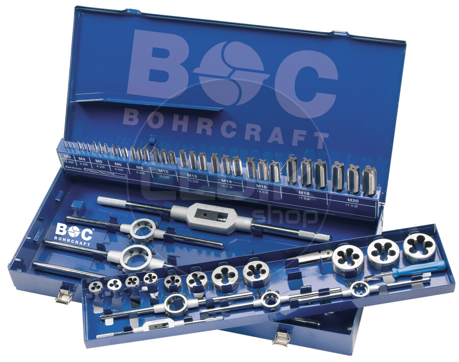 Bohrcraft GW20 Draadsnijset 54 delig M3 - M20 - 60001410054