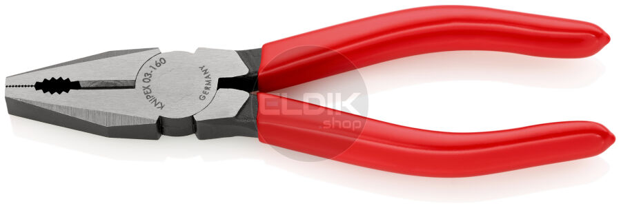 Knipex 03 01 160 Kombi-tang gepolijst/kunststof 160 mm