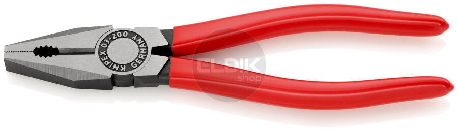 Knipex 03 01 200 Kombi-tang gepolijst/kunststof 200 mm