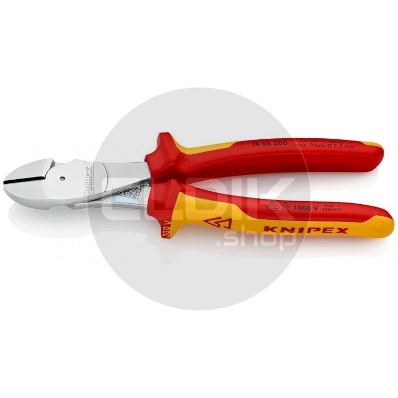 Knipex 74 06 200 Kracht-Zijsnijtang comfort 200 mm VDE