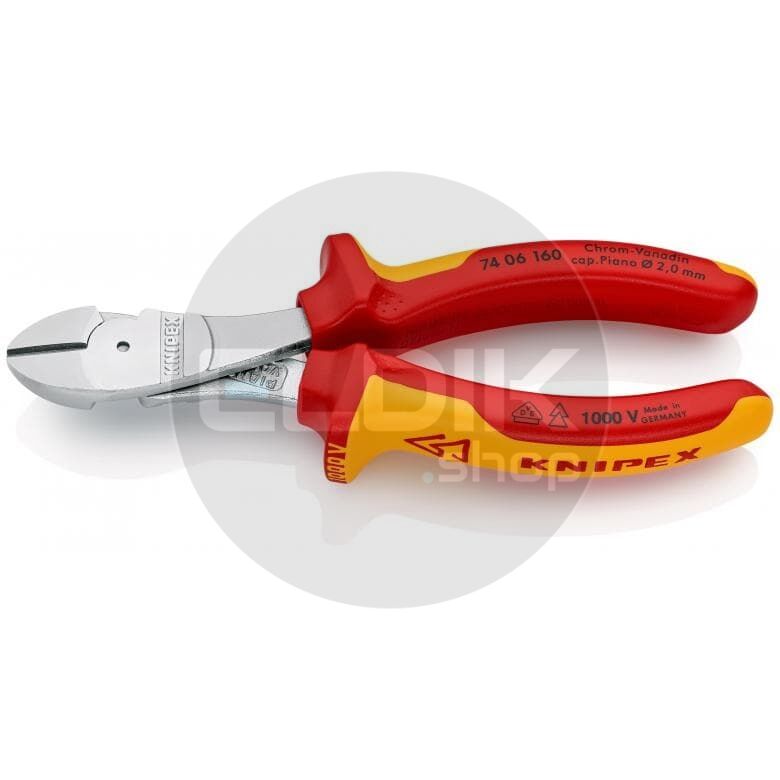 Knipex 74 06 160 Kracht-Zijsnijtang comfort 160 mm VDE