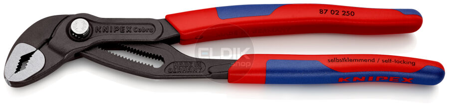 Knipex 87 02 250 Waterpomptang Cobra gepolijst 250 mm