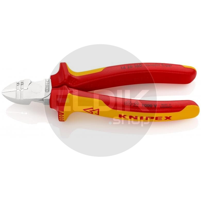 Knipex 14 26 160 Afstrip-zijsnijtang VDE